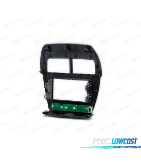 MOLDURA ADAPTADOR PRETO COM PCB PARA RADIO 2-DIN PARA CITROEN C4 MITSUBISHI ASX RVR OUTLANDER SPORT PEUGEOT 4008