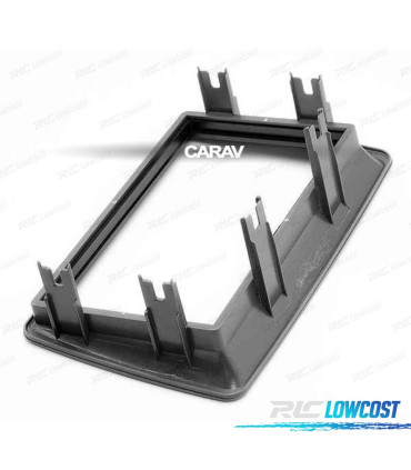 MOLDURA ADAPTADOR CINZA ESCURO PARA RADIO 2-DIN PARA FIAT PANDA