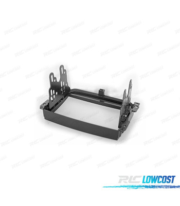 MOLDURA ADAPTADOR PRETO PARA RADIO 2-DIN PARA FIAT 500L