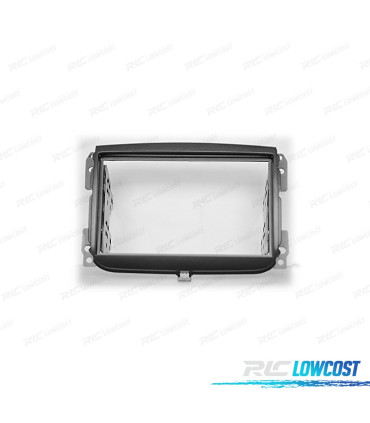 MOLDURA ADAPTADOR PRETO PARA RADIO 2-DIN PARA FIAT 500L