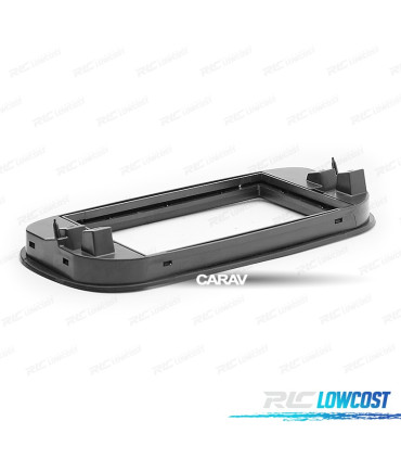 MOLDURA ADAPTADOR PRETO PARA RADIO 2-DIN PARA FIAT 500