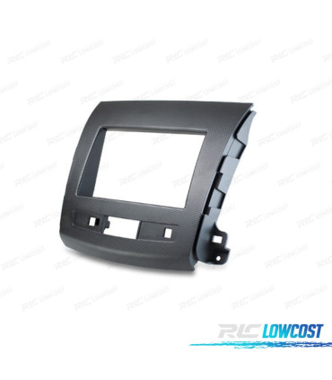 MOLDURA ADAPTADOR CINZA ESCURO PARA RADIO 2-DIN 7" PARA CITROEN C-CROSSER MITSUBISHI OUTLANDER XL PEUGEOT 4007