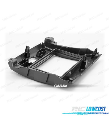MOLDURA ADAPTADOR CINZA ESCURO PARA RADIO 2-DIN 7" PARA CITROEN C-CROSSER MITSUBISHI OUTLANDER XL PEUGEOT 4007
