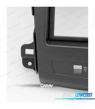 MOLDURA ADAPTADOR CINZA ESCURO PARA RADIO 2-DIN 7" PARA CITROEN C-CROSSER MITSUBISHI OUTLANDER XL PEUGEOT 4007