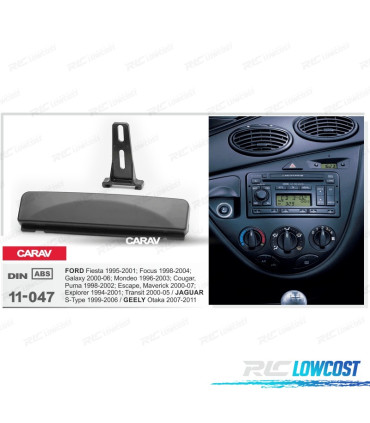 MOLDURA ADAPTADORA PRETO RADIO 1-DIN FORD