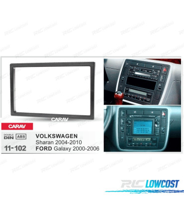 MOLDURA ADAPTADOR PRETO PARA RADIO 2-DIN PARA FORD GALAXYVW SHARAN