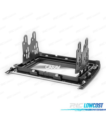 MOLDURA ADAPTADOR PRETO PARA RADIO 2-DIN PARA VOLKSWAGEN VW POLO 14+