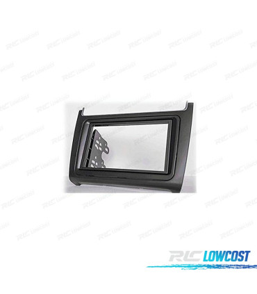 MOLDURA ADAPTADOR PRETO PARA RADIO 2-DIN PARA VOLKSWAGEN VW POLO 14+