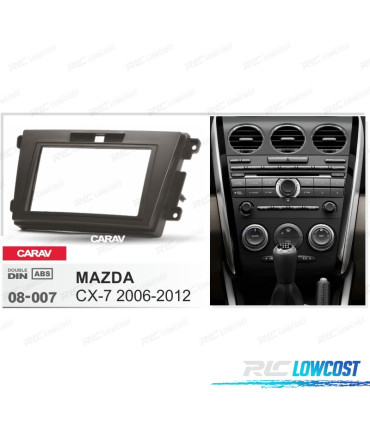 MOLDURA ADAPTADOR PRETO PARA RADIO 2-DIN PARA MAZDA CX-7 06-12