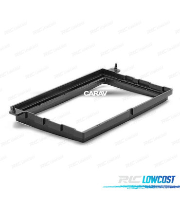 MOLDURA ADAPTADOR PRETA PARA RADIO 2-DIN FORD EDGE EXPEDITION EXPLORER F-150 F-250 F-350 FOCUS FUSION MUSTANG TRANSIT CONNECT