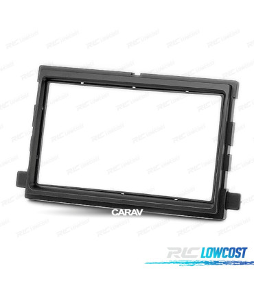MOLDURA ADAPTADOR PRETA PARA RADIO 2-DIN FORD EDGE EXPEDITION EXPLORER F-150 F-250 F-350 FOCUS FUSION MUSTANG TRANSIT CONNECT
