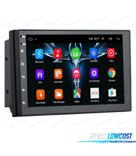 AUTO RADIO 2DIN 9" TÁCTIL ANDROID 13 GPS BLUETOOTH USB SD