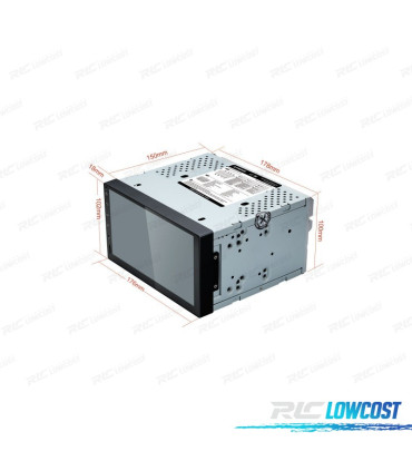 AUTO RADIO GPS 2DIN ANDROID 14 LCD TÁCTIL 7" CARPLAY USB DUAL ZONE
