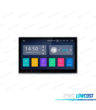 Auto Radio GPS 1DIN ANDROID 9.0 LCD TÁCTIL 10" CARPLAY USB DUAL ZONE
