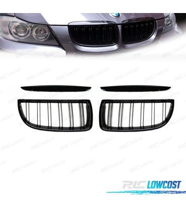GRELHAS BMW E90 E91 PRE-LCI 05-08 PRETO BRILHANTE