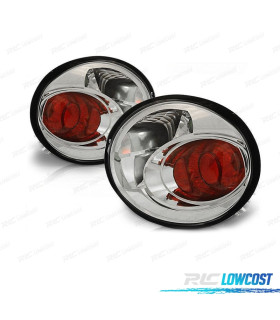 FAROLINS TRASEIROS VOLKSWAGEN VW NEW BEETLE 98-05 CROMADO