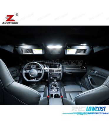 KIT COMPLETO DE 20 LÂMPADAS LED INTERIOR PARA AUDI A4 S4 B8 QUATTRO AVANT