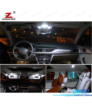 KIT COMPLETO DE 19 LÂMPADAS LED INTERIOR PARA AUDI A6 S6 RS6 C7 AVANT WAGON 2012 +