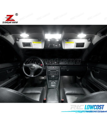 KIT COMPLETO DE 20 LÂMPADAS LED INTERIOR PARA AUDI A4 S4 RS4 B6 B7 SEDAN SALOON SãLO 2002-2008
