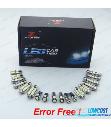 KIT COMPLETO DE 26 LÂMPADAS LED INTERIOR PARA AUDI A6 S6 C5 AVANT WAGON 1998-2004