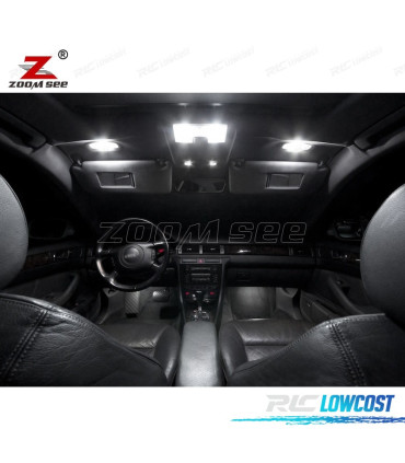 KIT COMPLETO DE 26 LÂMPADAS LED INTERIOR PARA AUDI A6 S6 C5 AVANT WAGON 1998-2004
