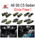 KIT COMPLETO DE 24 LÂMPADAS LED INTERIOR PARA AUDI A6 S6 C5 SEDAN 1998-2004