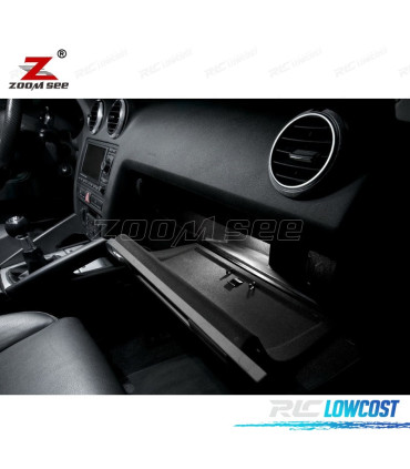 KIT COMPLETO DE 16 LÂMPADAS LED INTERIOR PARA AUDI A3 S3 8 P 2006 -2013