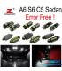 KIT COMPLETO DE 22 LÂMPADAS LED INTERIOR PARA AUDI A6 S6 C5 SEDAN SãLO 1998-2004