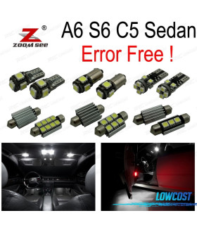 KIT COMPLETO DE 22 LÂMPADAS LED INTERIOR PARA AUDI A6 S6 C5 SEDAN SãLO 1998-2004