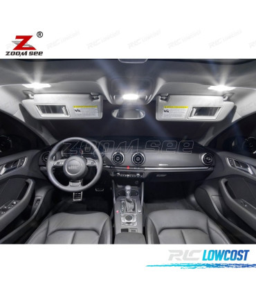 KIT 17 LAMPADAS LED INTERIOR PARA AUDI A3 S3 8 V SEDAN QUATTRO SPORTBACK LIMUSINA 14-