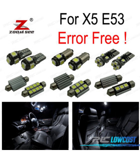 Kit completo de 20 lâmpadas LED interior PARA BMW X5 E53 2000-2006