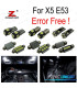 Kit completo de 22 lâmpadas LED interior PARA BMW X5 E53 3.0i 4.4i 4.6is 4.8is 2000-2006