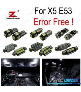 Kit completo de 22 lâmpadas LED interior PARA BMW X5 E53 3.0i 4.4i 4.6is 4.8is 2000-2006