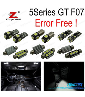 KIT COMPLETO DE 19 LÂMPADAS LED INTERIOR BMW 5 SERIE F07 5GT HATCHBACK 528I GT 535I GT 550I GT 535D XDRIVE 09-17