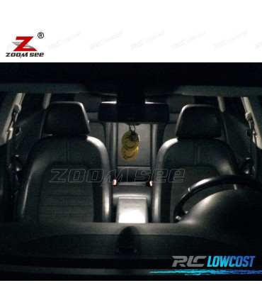 KIT COMPLETO DE 21 LÂMPADAS LED INTERIOR PARA SKODA FABIA SEDAN SALÞãN MK2 MKII 3T4 2009 -2015