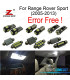 KIT COMPLETO 28 LÂMPADAS LED INTERIOR PARA LAND ROVER SPORT 05-13