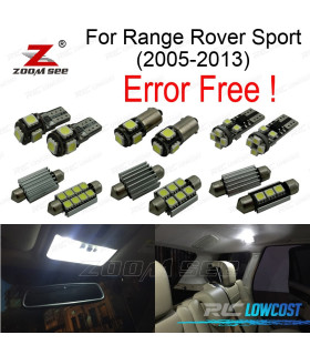 KIT COMPLETO 28 LÂMPADAS LED INTERIOR PARA LAND ROVER SPORT 05-13