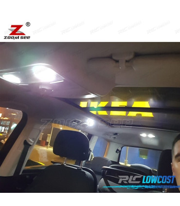 KIT COMPLETO DE 21 LÂMPADAS LED INTERIOR SEAT ALHAMBRA II MK2 710 711 2011-2017