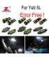 KIT COMPLETO DE 19 LÂMPADAS LED INTERIOR PARA SKODA YETI 5L SUV 2009 +