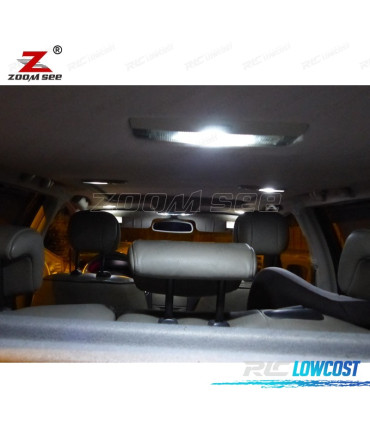 KIT COMPLETO DE 18 LÂMPADAS LED INTERIOR PARA 2001-2007 PARA RENAULT LAGUNA TOURER II 2 MK2