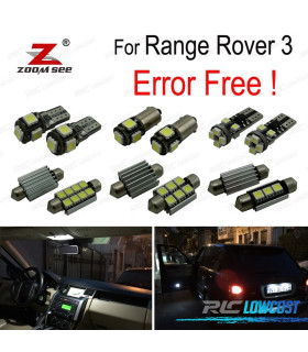 KIT COMPLETO 22 LAMPADAS LED INTERIOR LAND ROVER 3 06-12