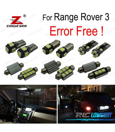 KIT COMPLETO 22 LAMPADAS LED INTERIOR LAND ROVER 3 06-12