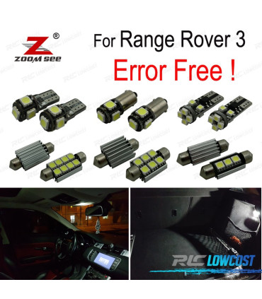 KIT COMPLETO 23 LAMPADAS LED INTERIOR LAND ROVER 3 02-05