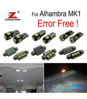 KIT COMPLETO DE 23 LÂMPADAS LED INTERIOR PARA ALHAMBRA MK1 7 V 8 7V9 2001-2010