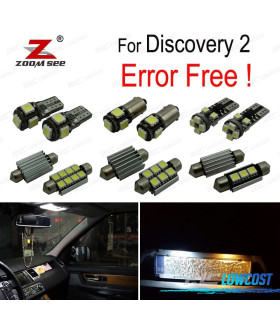 KIT COMPLETO 17 LÂMPADAS LED INTERIOR PARA LAND ROVER DISCOVERY 2 98-04