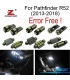 KIT COMPLETO DE 13 LÂMPADAS LED INTERIOR PARA NISSAN PATHFINDER R52 2013 -2018