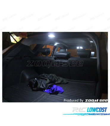 KIT COMPLETO 14 LAMPADAS LED INTERIOR PARA HYUNDAI SANTAFE SANTA FE IX45 06-12
