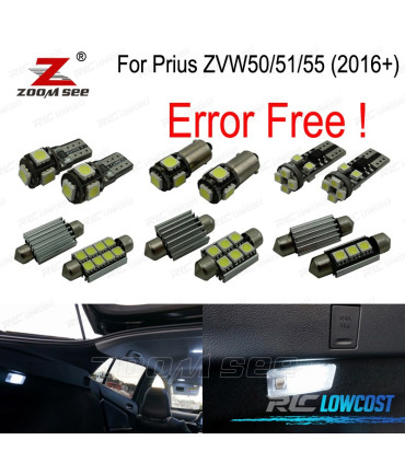 Kit completo de 14 lâmpadas LED interior para Toyota Prius ZVW50 ZVW51 ZVW55 2016 +