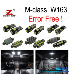 KIT COMPLETO DE 18 LÂMPADAS LED INTERIOR MERCEDES CLASE M W164 ML320 ML350 ML420 ML450 ML63 AMG 06-11