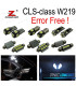 KIT COMPLETO DE 27 LÂMPADAS LED INTERIOR PARA MERCEDES CLS W219 C219 CLS280 CLS300 CLS350 CLS550 CLS55AMG